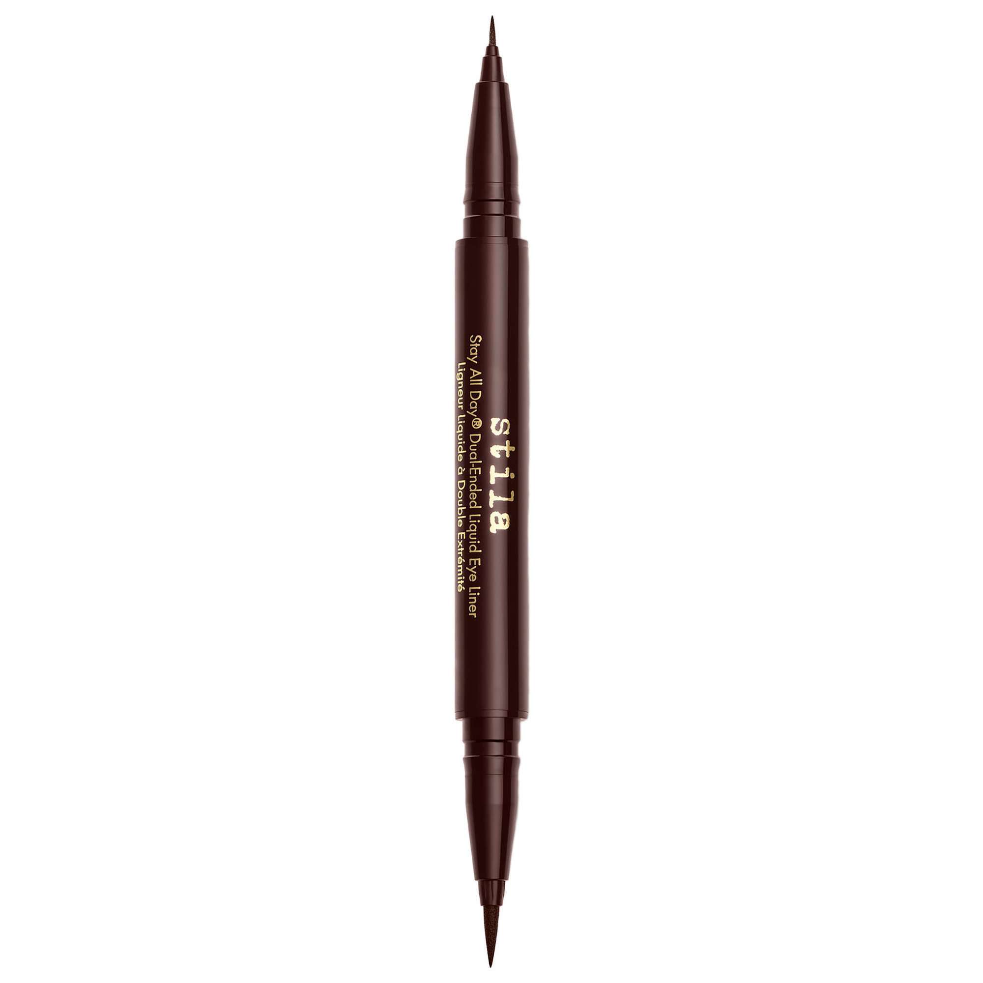 Stila Stay All Day Dual-Ended Waterproof Liquid Eye Liner Dark Brown 1ml