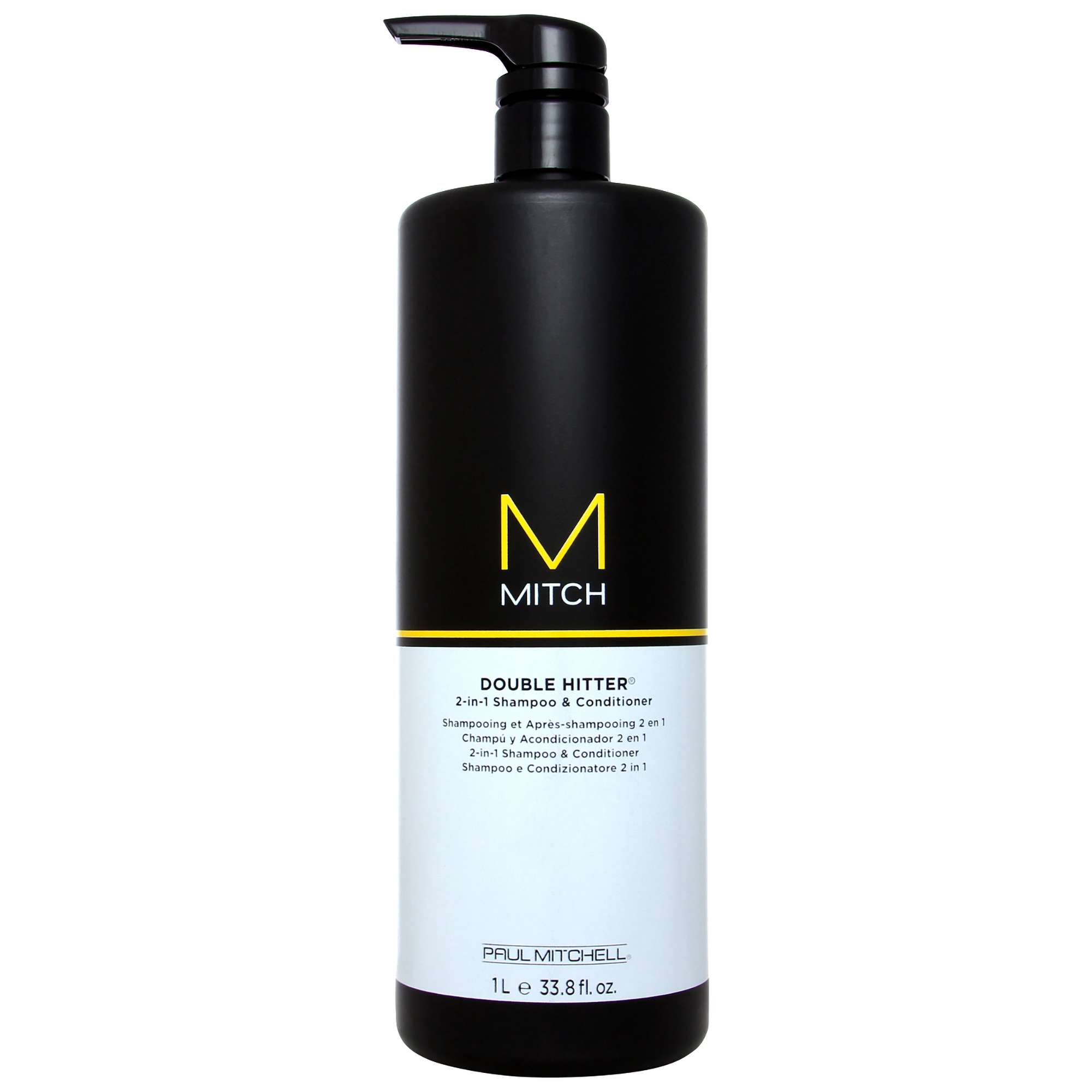Image of Paul Mitchell Mitch Double Hitter 2-in-1 Shampoo and Conditioner Salon Size 1000ml