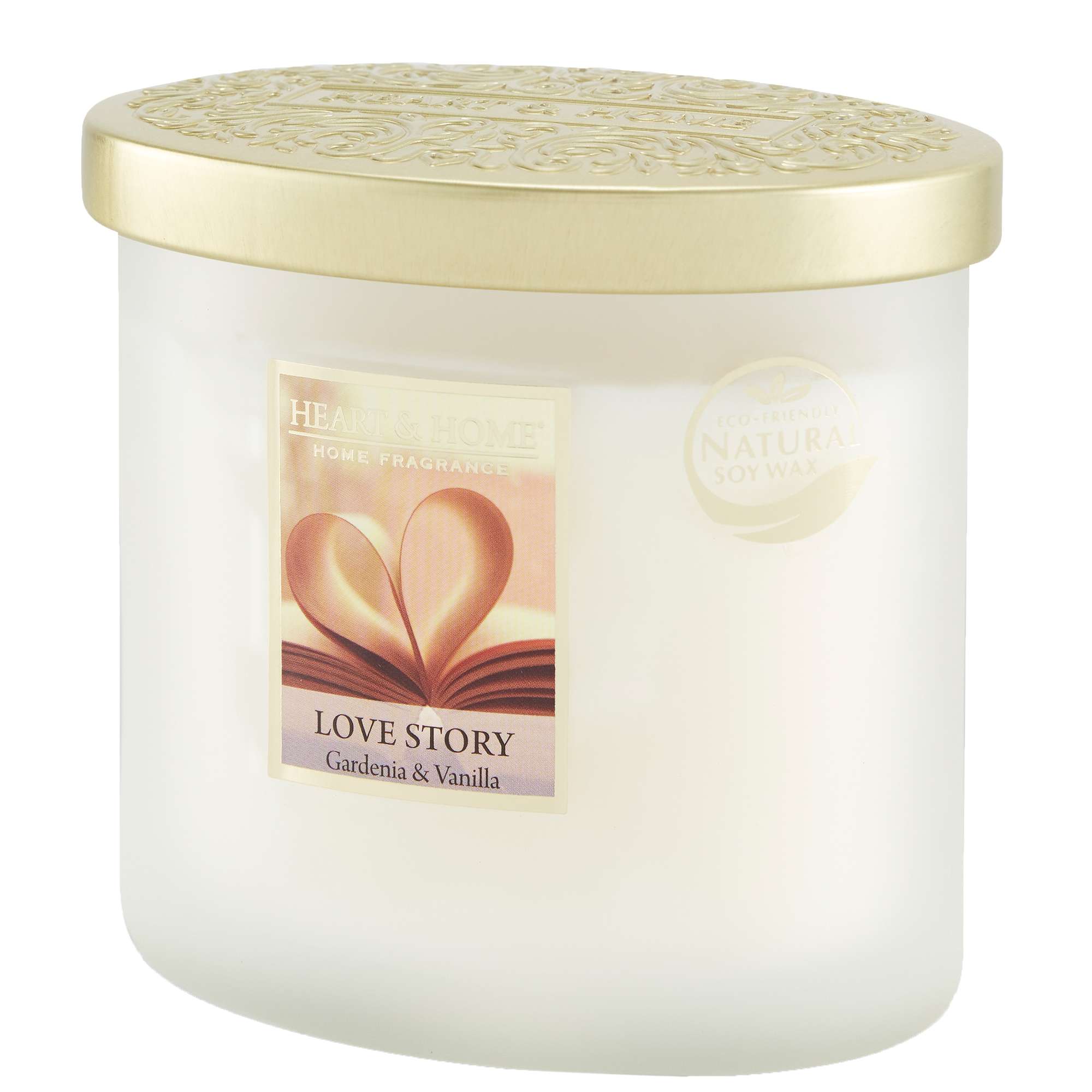 Heart & Home Elipse Candles Twin Wick Love Story 220g