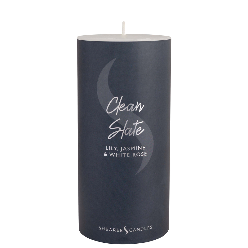 Shearer Candles Scented Candles Clean Slate Patterned Pillar