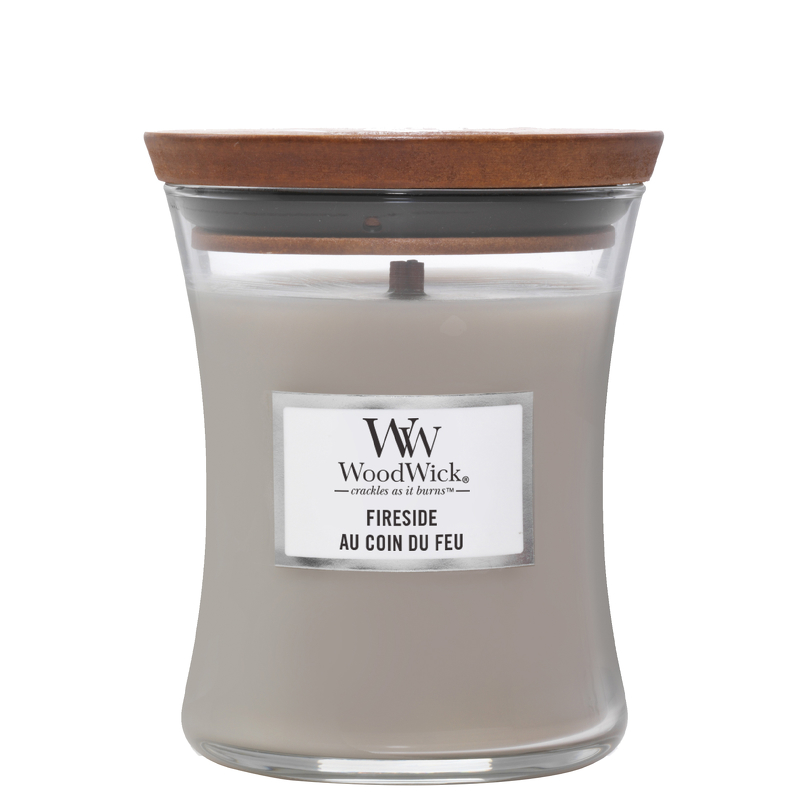Photos - Air Freshener WoodWick Hourglass Candles Fireside Medium Candle 275g / 9.7 oz. 