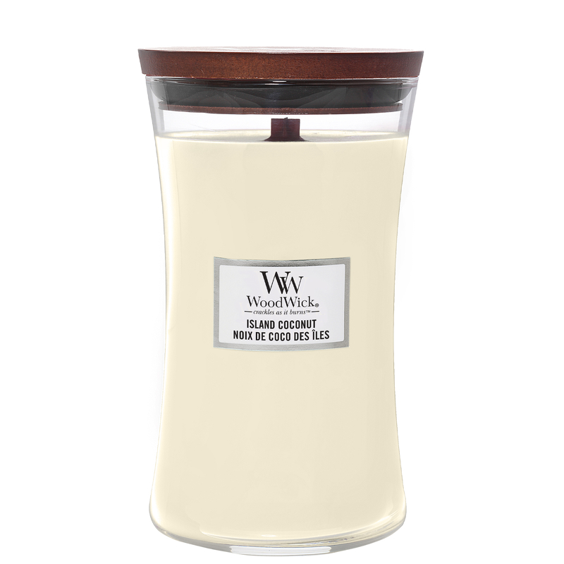Photos - Air Freshener WoodWick Hourglass Candles Island Coconut Large Candle 610g 