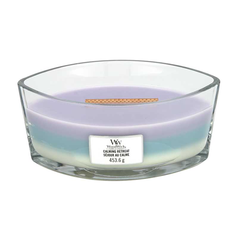 WoodWick Trilogy Candles Calming Retreat Hearthwick Ellipse Candle 453.6g / 16 oz.