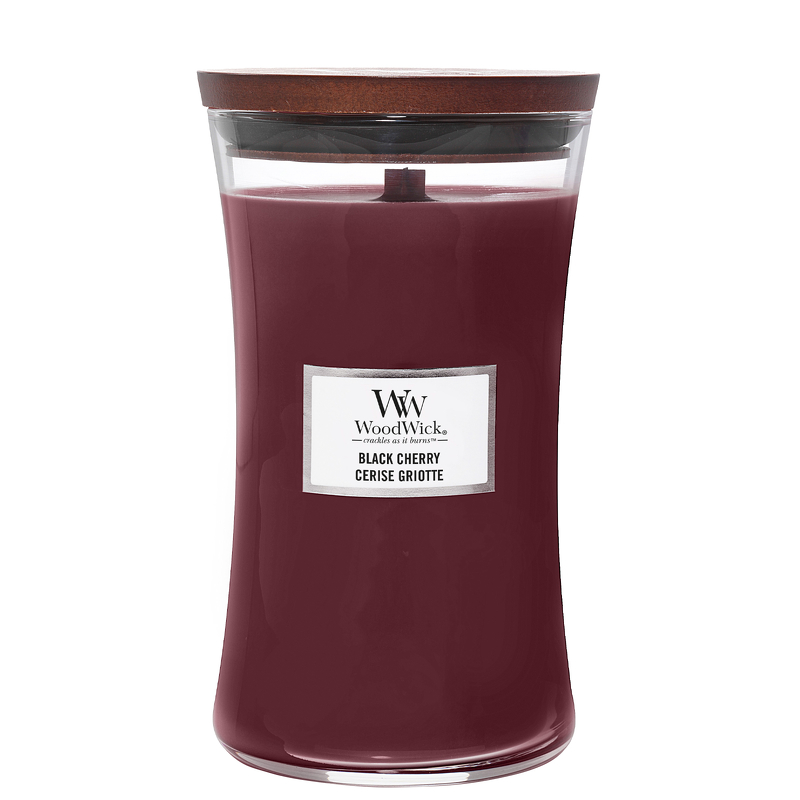 Photos - Air Freshener WoodWick Hourglass Candles Black Cherry Large Candle 610g 