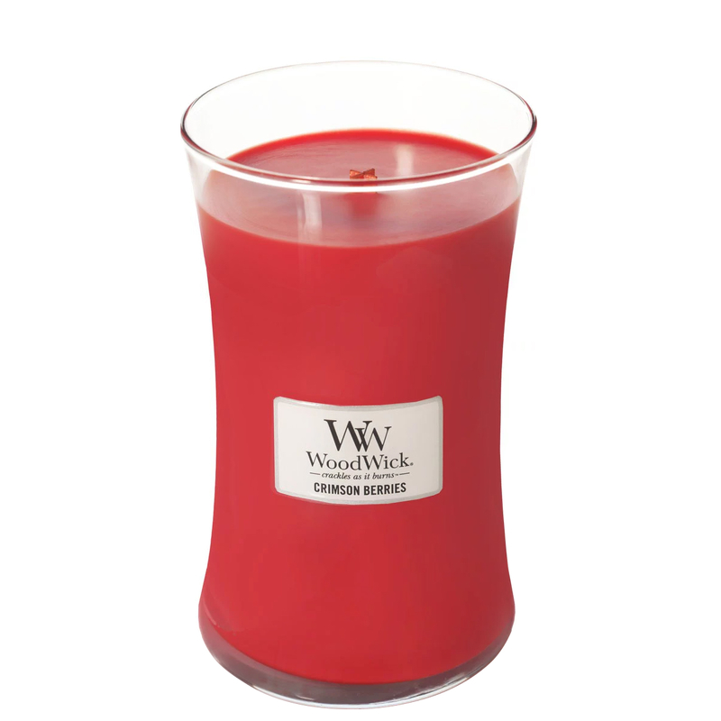 Photos - Air Freshener WoodWick Hourglass Candles Crimson Berries Medium Candle 275g / 9.7 oz. 