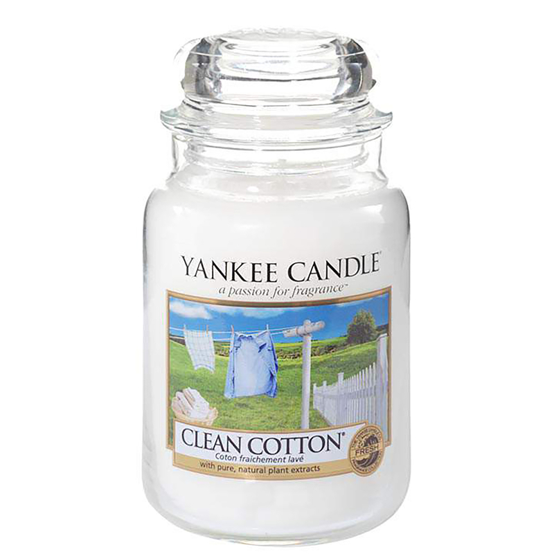 Yankee Candle Original Jar Candles Large Clean Cotton 623g