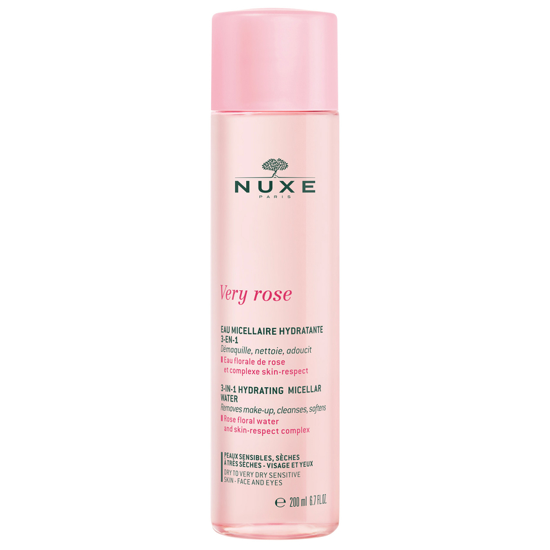 Photos - Cream / Lotion Nuxe Very Rose 3-in-1 Hydrating Micellar Water 200ml 