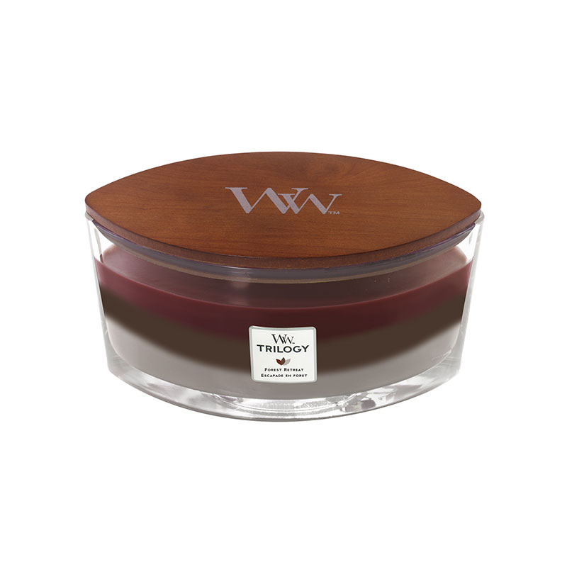 WoodWick Trilogy Candles Forest Retreat Ellipse Candle 453.6g / 16 oz.