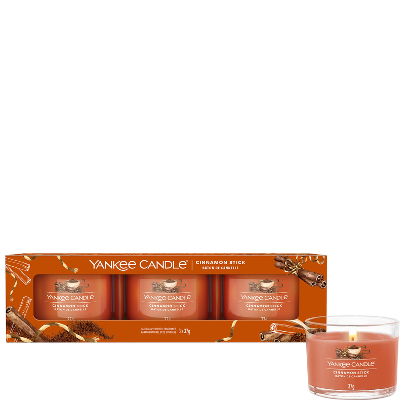 Yankee Candle Gifts & Sets 3 Pack Filled Votive Cinnamon Stick