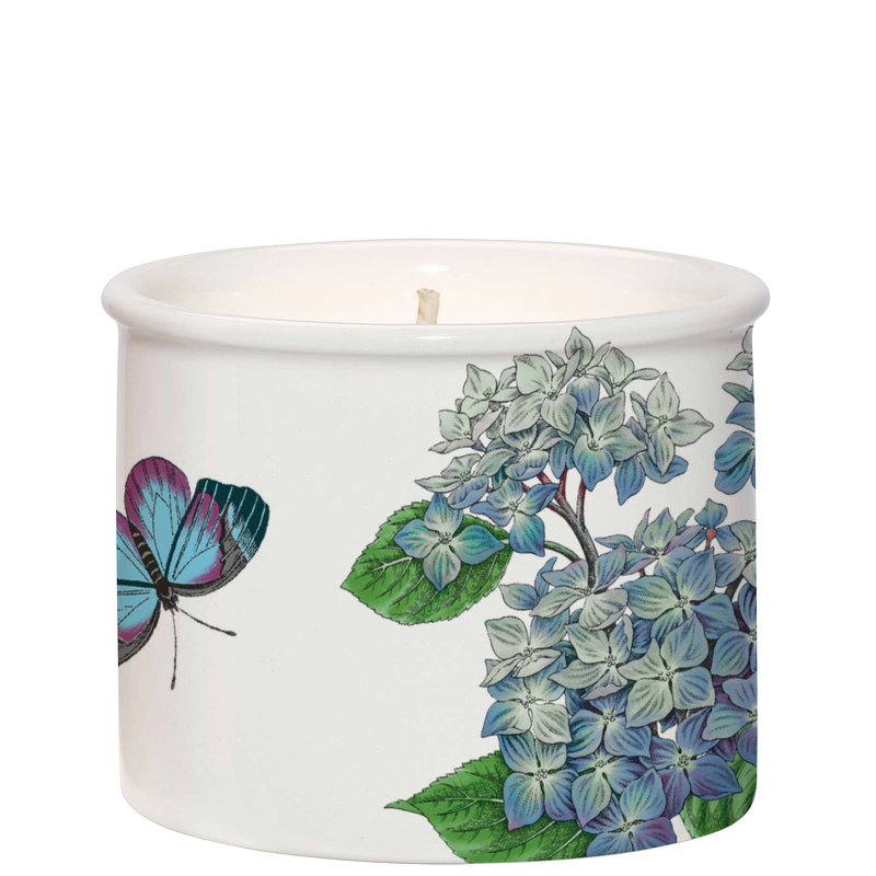 Wax Lyrical Portmeirion Botanic Garden  Hydrangea Ceramic Candle - 155g