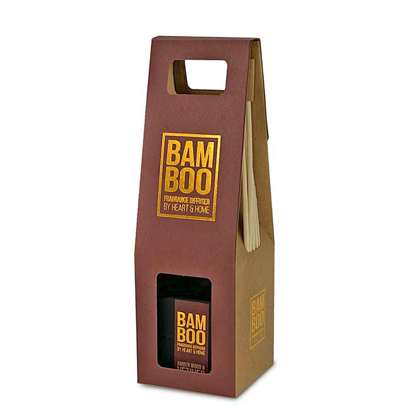 BAMBOO Reed Diffuser Amber Wood & Vetiver 80ml