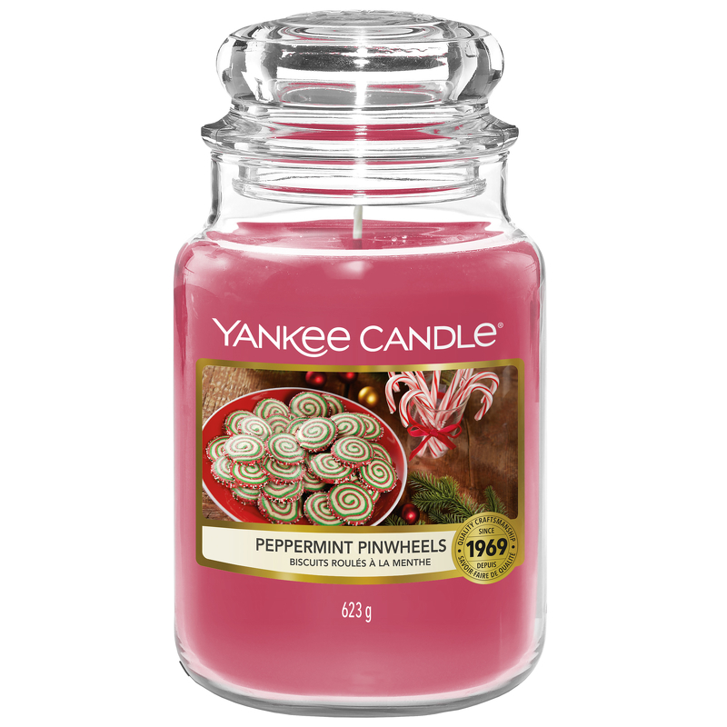 Yankee Candle Original Jar Candles Large Peppermint Pinwheels 623g