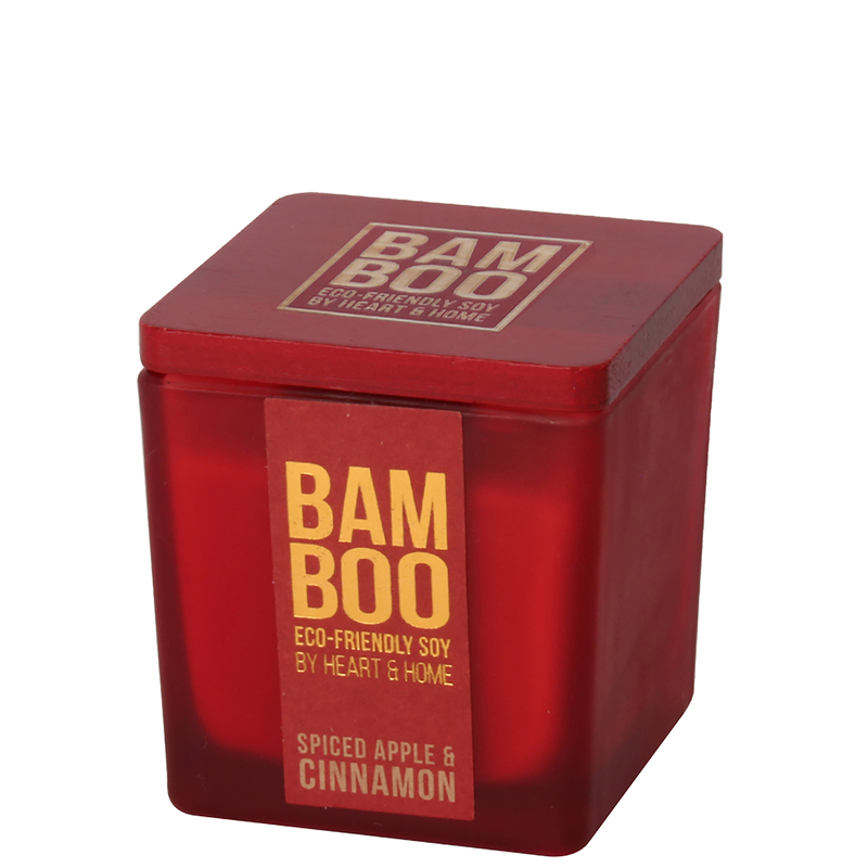 BAMBOO Small Jar Candle Spiced Apple & Cinnamon 80g