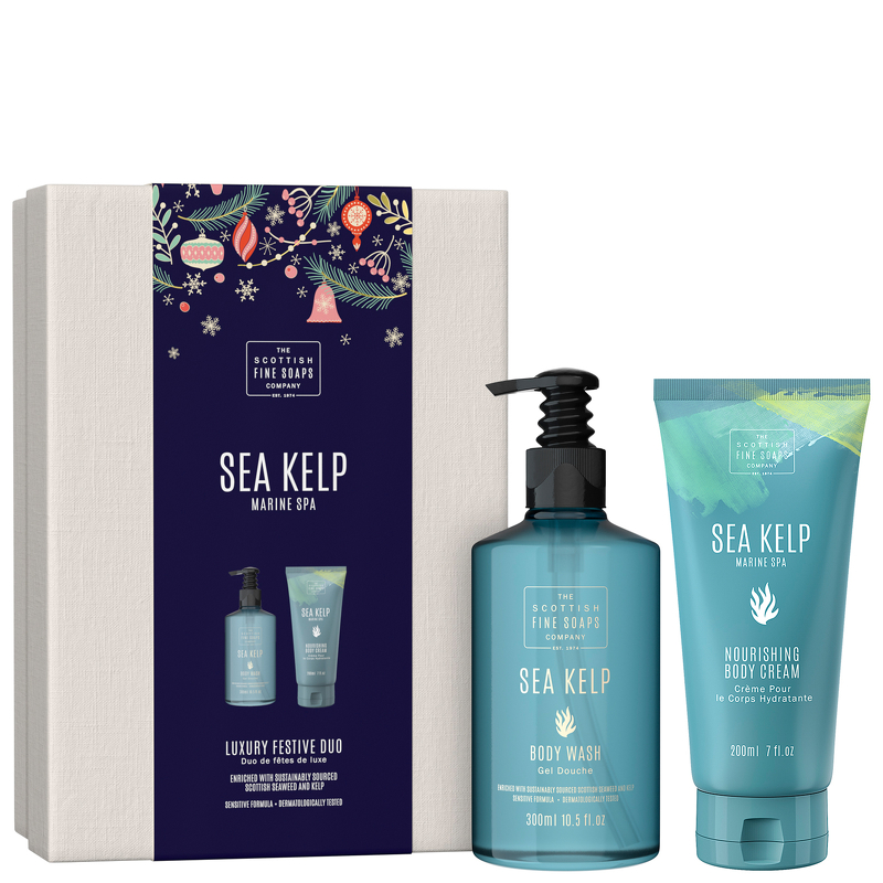 Photos - Soap / Hand Sanitiser Scottish Fine Soaps Sea Kelp Marine Spa Luxury Festive Duo 