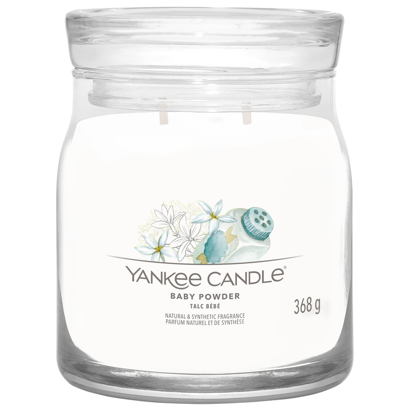 Yankee Candle Signature Jar Candle Medium Jar Baby Powder 368g