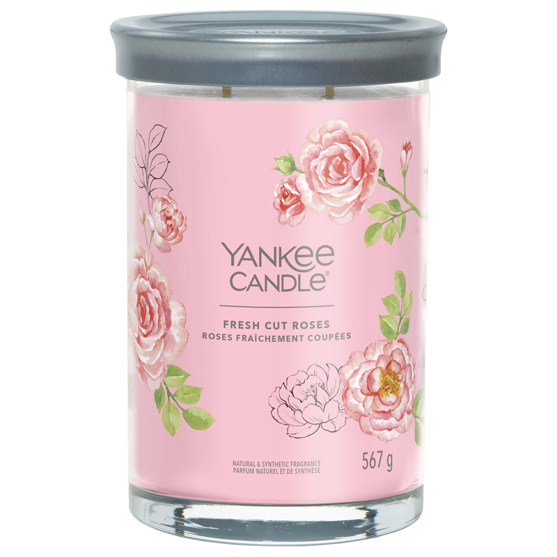 Yankee Candle Signature Jar Candle Large Tumbler Fresh Cut Roses 567g