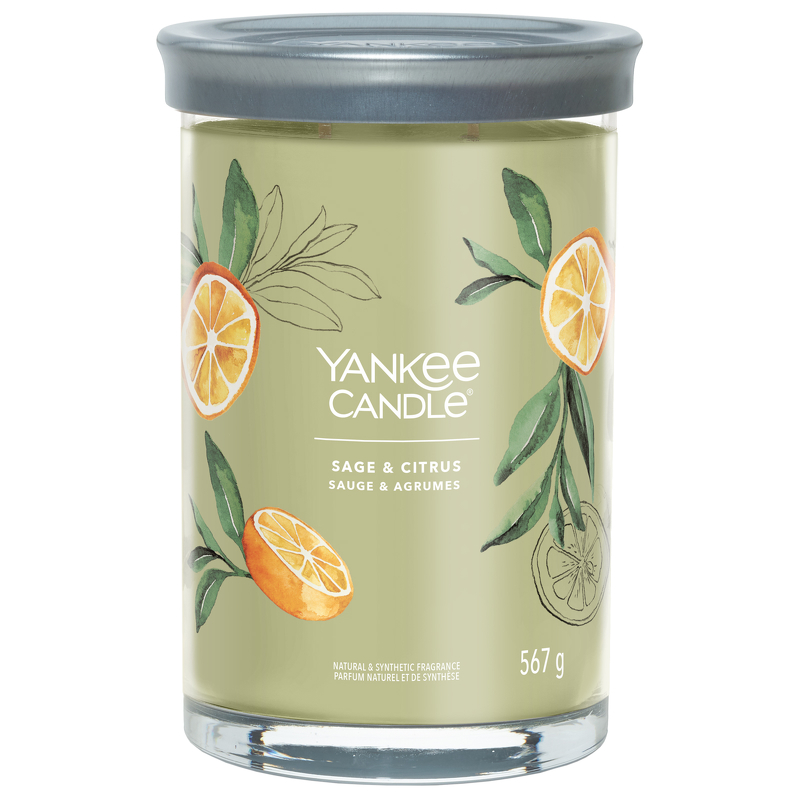 Yankee Candle Signature Jar Candle Large Tumbler Sage & Citrus 567g
