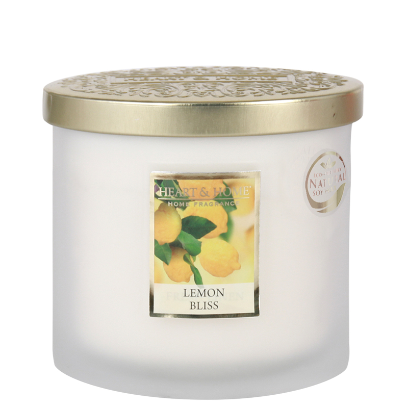 Heart & Home Elipse Candles Twin Wick Lemon Bliss 220g