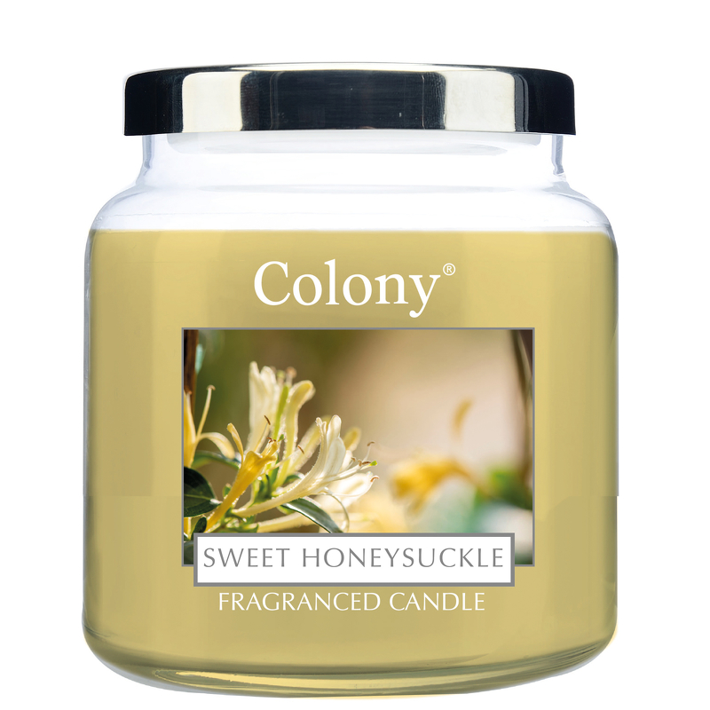 Wax Lyrical Colony Large Candle Jar Sweet Honeysuckle 475g