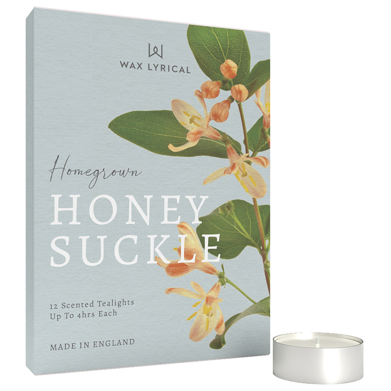 Wax Lyrical Homegrown Tealights Honeysuckle x 12