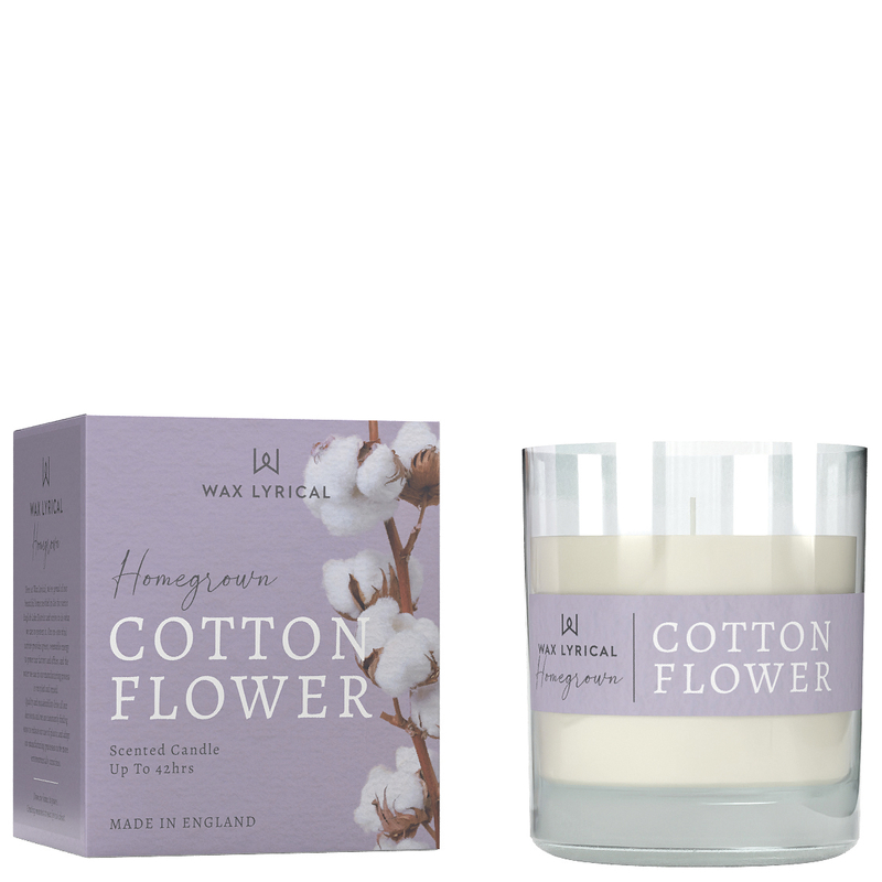Wax Lyrical Homegrown Medium Candle Cotton Flower