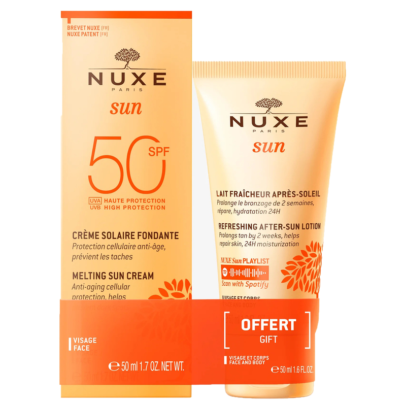 Image of NUXE Gift Set Melting Sun Cream SPF50 50ml & Refreshing After-Sun Lotion 50ml