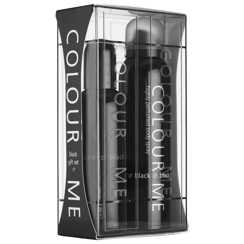 Colour Me Homme Black Eau de Parfum Spray 100ml Gift Set