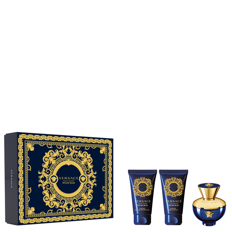 Photos - Women's Fragrance Versace Dylan Blue Pour Femme Eau de Parfum Spray 50ml Gift Set 