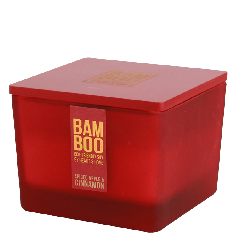 BAMBOO Christmas 2023 Centrepiece Candle Spiced Apple & Cinnamon 320g